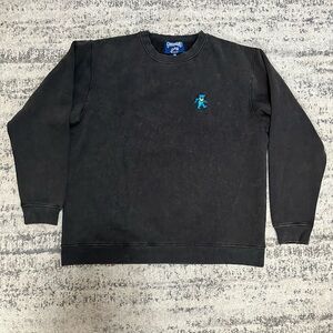 Grateful Dead x Section 119 Black Embroidered Dancing Bear Pullover Size XXL